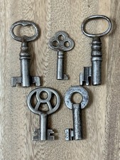Vintage Antique Ornate Hollow Barrel Key Lot picture