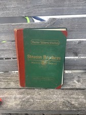 ANTIQUE SCRAPBOOK ALBUM Strauss Brothers Chicago Vtg Huge 1926-1927 Master 🔥 picture