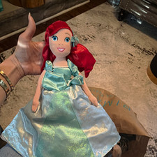 Disney Parks Aurora & Ariel Plush Dolls Lot of 2, 14 in Soft Disney Princess picture