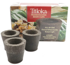 Triloka Frankincense Resin Cups 6 Cones picture