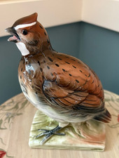 Bob-White JSC American Bird Porcelain Figurine Collection - Vintage #127 picture