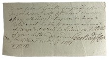 Revolutionary War NH Brigadier General George Reid Signed Antique 1790s Document picture