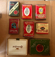 Mixed Brands Lot of 7 Vintage Tobacco Tins - Prince Albert, Velvet, Union Leader picture