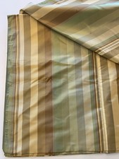 Kravet Coutoure Green Multicolor Candy Stripe Dupioni SIlk Fabric -9.8 yrds picture