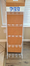 PEZ White Metal Wire Retail Display Rack with Header Sign picture