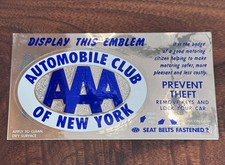 Vintage AAA Automobile Club Of New York Sticker Decal NOS picture