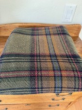 Vintage NIP Ralph Lauren Edgefield Plaid Heritage Cotton Blanket 90x108 King SZ picture