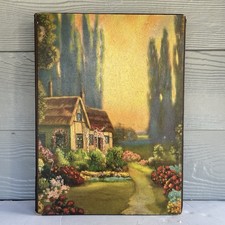 Vintage R Atkinson Fox Cottage Garden Photo Album Book Art Deco Lithograph Cover picture