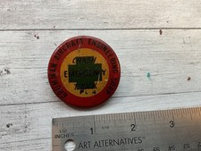 ORIGINAL VINTAGE GRUMMAN AIRCRAFT PLANT 4 CRASH EMERGENCY TRUCK BADGE picture