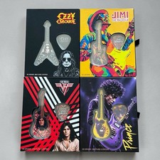 Rock Legends Guitar & Pick Collection- Jimi Hendrix, Ozzy, Van Halen & Prince picture