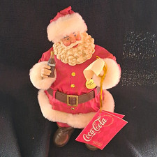 Coca-Cola Santa Claus Figurine Holding Coke Bottle 