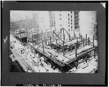 Chicago IL City Hall Construction 1910s Elevated View First Second Floors picture