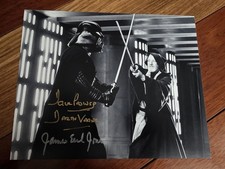 STAR WARS DAVE PROWSE JAMES EARL JONES SIGNED 8X10 PHOTO  picture