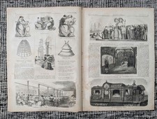 1859 Women Workers Skirt Factory, Black Cubans, Popes Railway Car — Jan 29 picture