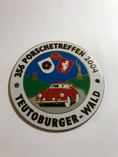 VINTAGE CAR BADGE PORSCHE 356 TEUTOBURGER-WALD CLUB MEETING ENAMEL GRILL EMBLEM picture