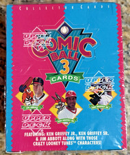 1992 Upper Deck Comic Ball 3 Factory Sealed Wax Box From Case Griffey JR picture