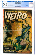 Weird Thrillers 5 CGC 5.5 Norm Saunders GGA Painted Cover 1952 Ziff-Davis Powell picture