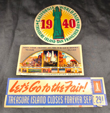 1939-40 Golden Gate International ExpoTreasure Island San Francisco, 3 labels picture