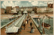 Brighton West Pier c1905 HTL Hold to Light Postcard bhn picture