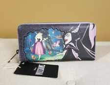 Loungefly Disney Villains Scene Maleficent Sleeping Beauty Wallet Zip Around NEW picture