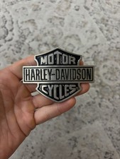 Vintage Baron Harley Davidson Solid Brass belt buckle 1988 picture