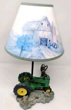 Official John Deere 1999 Vintage Collectible Table Lamp W/ Original Shade 16