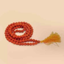 Isha Authentic Panchamukhi Five Faced Rudraksha Mala Consecrated Dhyanalinga 8MM picture