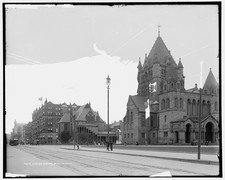 Copley Square,Trinity Church,Public Library,Museum,Fine Arts,Boston,MA,1912 picture