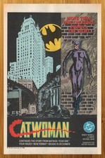 1988 DC Comics Catwoman Vintage Print Ad/Poster Authentic Batman Promo Art 80s picture