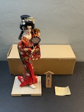 VTG Yamaha Kyugetsu Japanese Geisha Doll “TSUZUMI” In Original Box LOOK picture