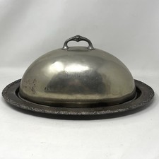 The Albany Hotel Nickel Silver Plater Cover Vintage Antique Wallace Bros picture