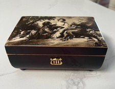 Vintage Reuge Sainte Croix Wooden Music Box EDELWEISS LARA'S THEME picture