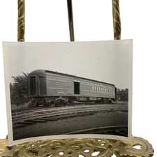 Vintage Pennsylvania Passenger Car 4753 Railroad Photo 4x5 B&W Gelatin Orig picture