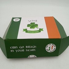 Erin Go Bragh Irish Treasure Souvenir Gift Box Ireland Keepsake Map Book picture