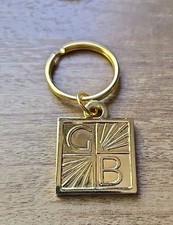Vintage Citizen's Band / CB Radio Goldtone Keychain  picture