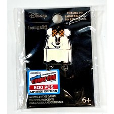 Loungefly Disney Minnie Mouse Ghost Backpack Pin NYCC 2023 LE 600 - GITD picture