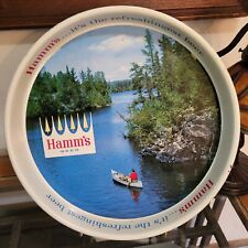 Vintage HAMM’S MAN in CANOE~ Beer Tray Saint Paul Minnesota picture