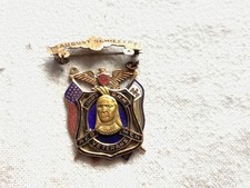 Improved Order of Redmen 14k Indian Chief Susquehanna tribe 252 little ferry nj picture