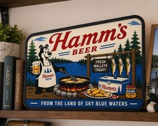 Hamms Beer Bear Fish Fry State Park  3D Printed LED Light-Up Sign 9
