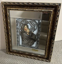 Vintage Creazioni Italian Madonna and Child Framed Art Artistiche 20” X 17.5” picture
