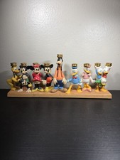 Vintage 1995 Disney Hanukkah Menorah Candle Holder Mickey & Friends - EXCELLENT picture
