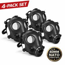 SafeGuardian Israeli Gas Mask Full Face Respirator (4 Masks) – 40mm Compatible picture