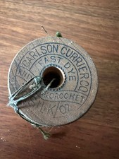Antique 1907-17 Carlson Currier Silk Thread Spool California Knitting Crochet picture