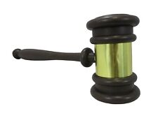 Auction Judges Gavel Hammer Prop Mallet Brown Plastic Costume Accessory Toy picture