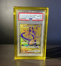 PSA 10 pokemon Mewtwo Mew GX 222/173 Tag Team All Stars Japanese gold full art picture