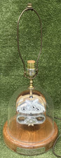 RARE VINTAGE ELECTRIC METER TABLE LAMP TESTED AND WORKS. picture