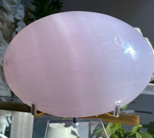 700gram Big  Size Pink Mangano Calcite Palmstone UV Reactive Healing Crystal  picture