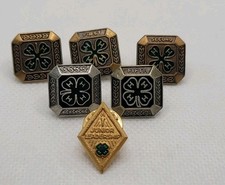 Lot Of 6 Vintage 4H Lapel Pins Awards - Junior Leadership - picture