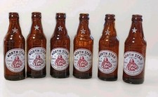NORTH STAR JUNIOR  7 OZ. BEER 6 Set Of BOTTLES ~MATHIE~RUDER, WAUSAU, WIS picture