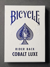 Bicycle Rider Back Cobalt Luxe MetalLuxe Playing Cards , USPCC 2017 picture